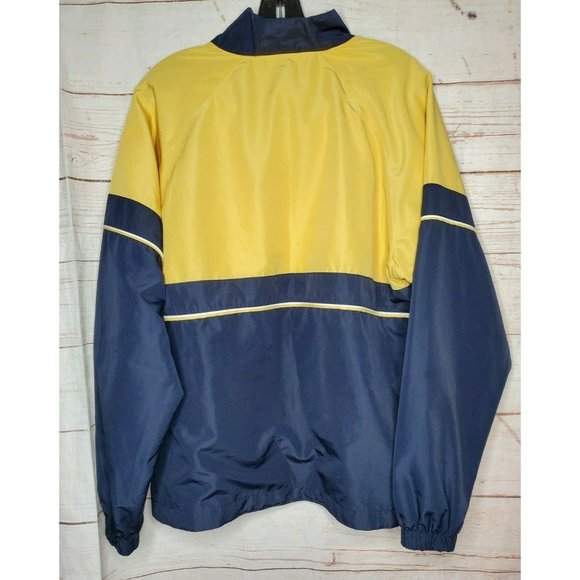 Rare Mint Condition Classic Element Yellow/Navy Blue Full Zip Windbreaker Jacket - Picture 5 of 9